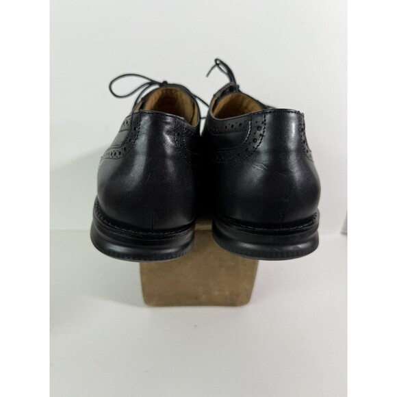 Flag Ltd Black Leather Wingtip Oxford Shoes Mens 11.5 Comfort Innoflex - Picture 4 of 10